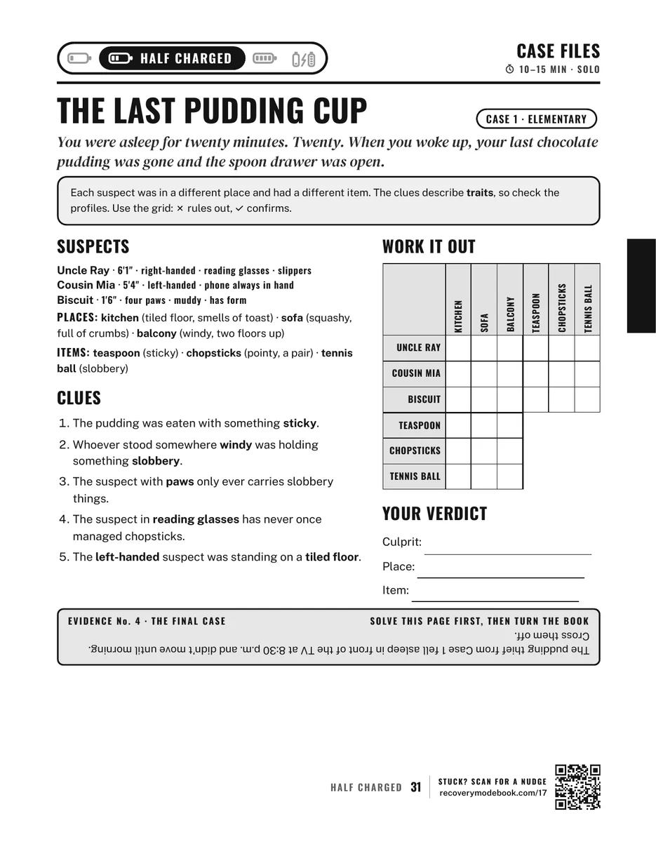 Page 31: Case 1: The Last Pudding Cup